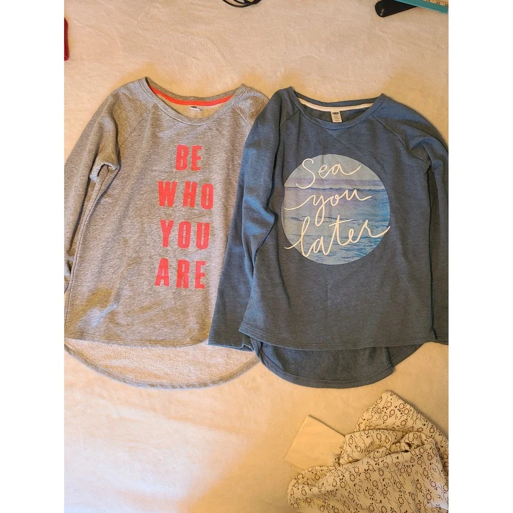 Old Navy 3 Girls Size XL 14 Long Sleeve Tops Fall Winter